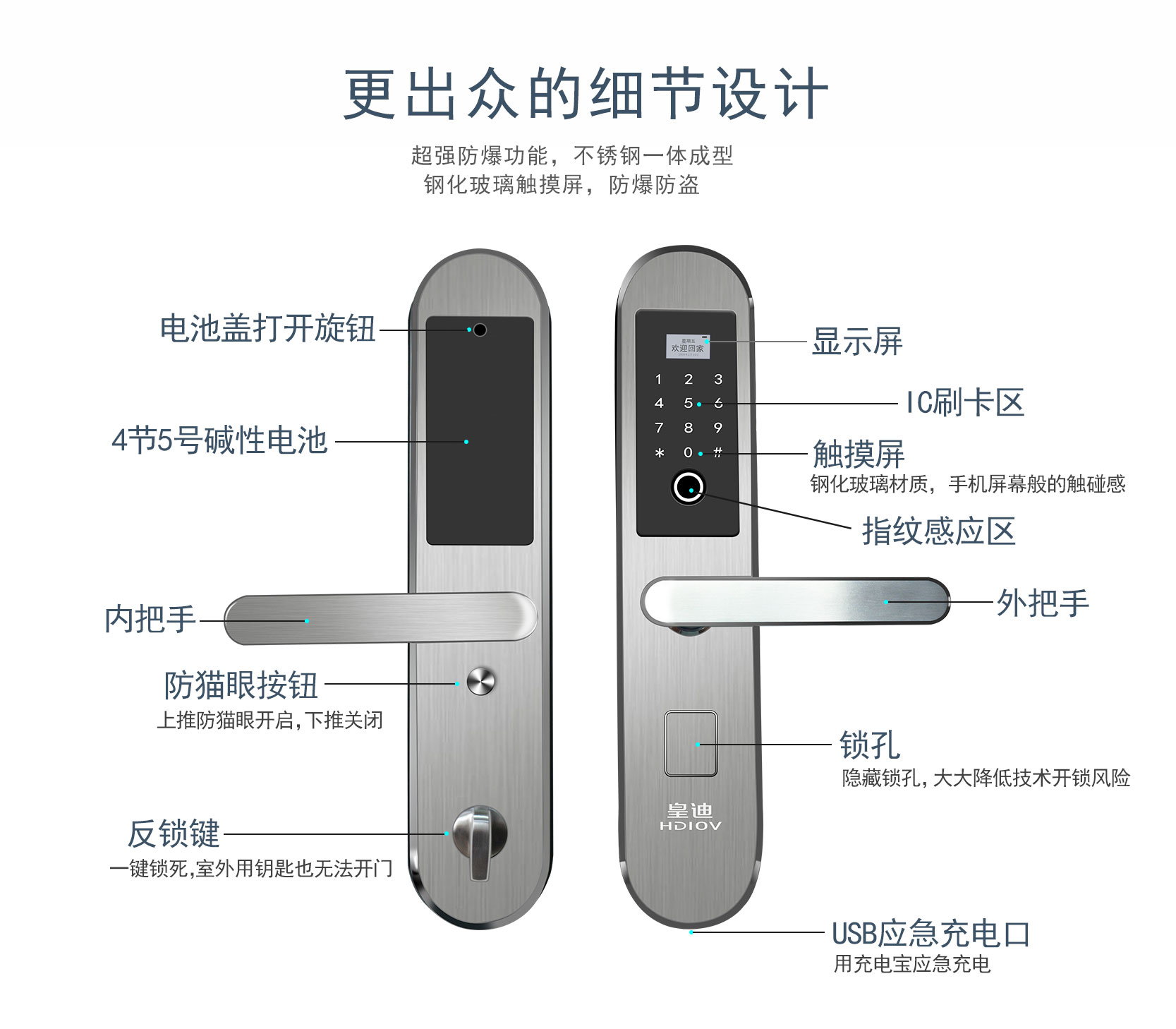 皇迪智能锁